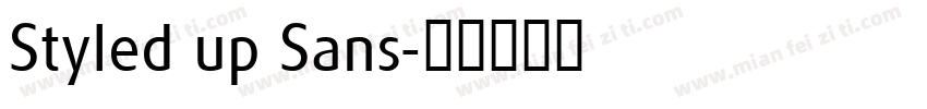 Styled up Sans字体转换